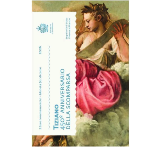 San Marino 2 euro BU 2026 - 450 years since Titian's death for 25.00 € ✅