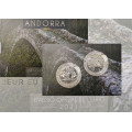 ANDORRA 1,25 EURO 2021 - Cultural Heritage of Andorra - Narcissus Poeticus - Margineda Bridge for 29.00 € ✅