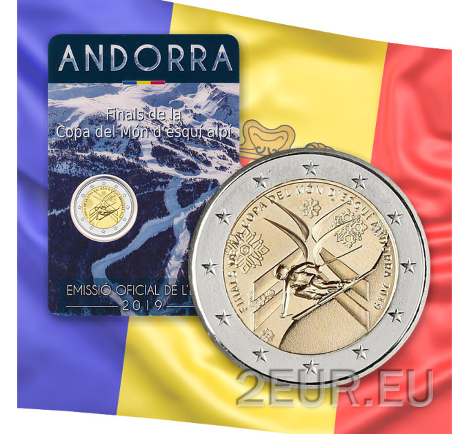 Andorra 2 euro BU coincard 2019 - Alpine Ski World Cup Final for 179.00 € ✅