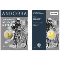 Andorra 2 euro BU coincard 2024 - Campeonato del Mundo de Mountain Bike UCI en Andorra