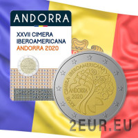 Andorra 2 euro BU Coincard 2020 - XXVII Cumbre Iberoamericana en Andorra Andorra 2 euro BU Coincard 2020 - XXVII Cumbre Iberoamericana en Andorra