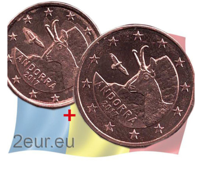 Andorra 2017 - 1+2 cent for 3.50 € ✅