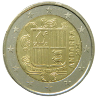 Andorra 2€ UNC 2024 - Escudo de Armas