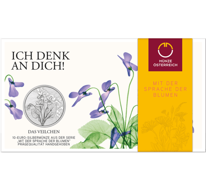 Austria 10 euros Moneda de plata 2024 - Violeta por 50.00 € ✅