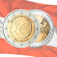 Austria 2 euros UNC 2009 - 10 Años Euro
