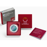 Austria 25 euro Silver Niobium Coin 2026 - Quantum Physics. Growth Hormone