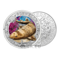 Austria 3 euro coin 2023 - Luminous Marine Life - Swell Shark
