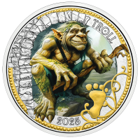Austria 3 euro coin 2025 - Mythical creatures - Troll Austria 3 euro coin 2025 - Mythical creatures - Troll
