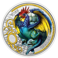 Austria 3 euro coin 2026 - Mythical creatures - The Basilisk