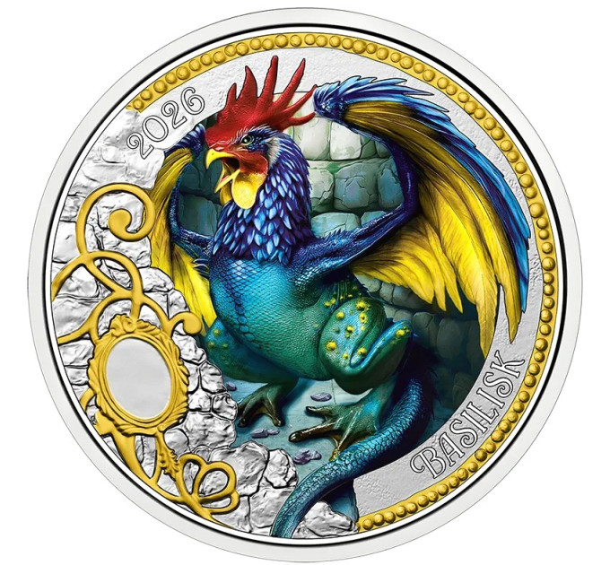 Austria 3 euros moneda 2026 - Criaturas míticas - El basilisco por 16.80 € ✅
