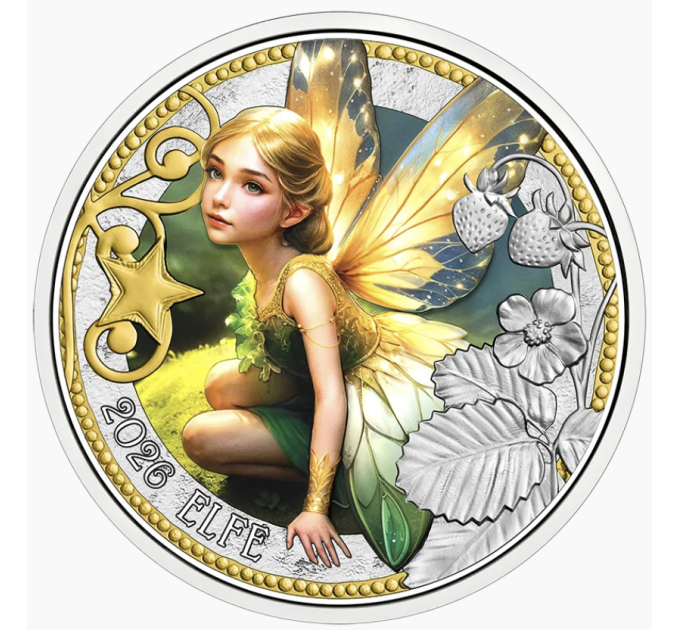Austria 3 euro coin 2026 - Mythical creatures - The Elf for 16.80 € ✅