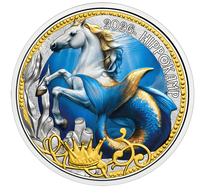 Austria 3 euro coin 2026 - Mythical creatures - The Hippocampus for 16.80 € ✅