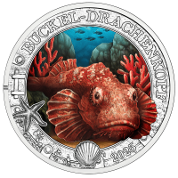 Austria 3 euro coin 2025 - Luminous Marine Life - Devil Scorpionfish Austria 3 euro coin 2025 - Luminous Marine Life - Devil Scorpionfish