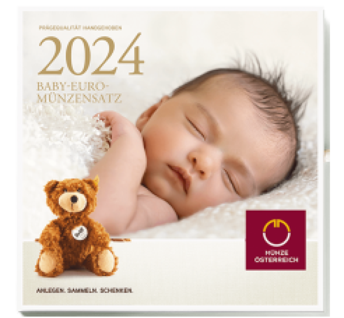 Austria Cartera Euro BU 2024 - JUEGOS DE MONEDAS PARA BEBÉ por 40.00 € ✅