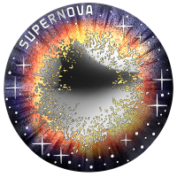 Austria 20 euros Moneda de plata 2024 – El Universo Inexplorado – Supernova