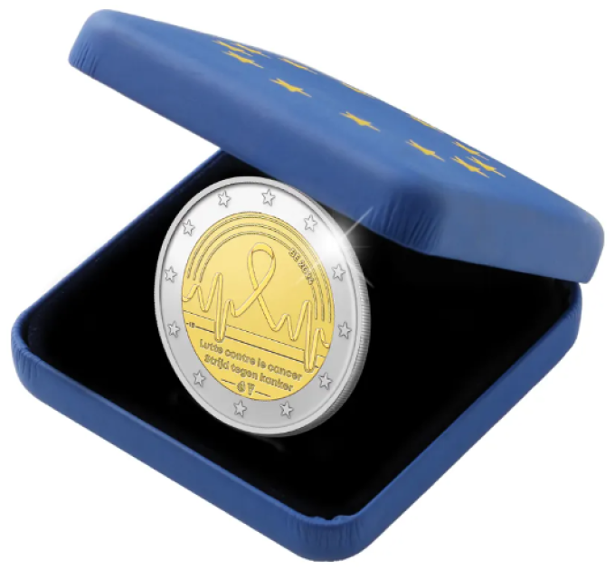 Bélgica 2 euros proof 2024 - Control del cáncer por 25.00 € ✅