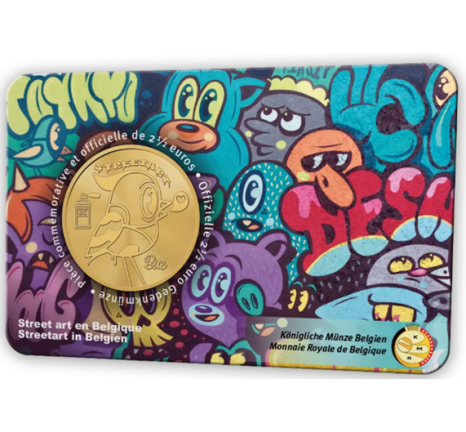 Belgium 2,5 euro BU 2025 - Street art in Belgium - FR for 12.00 € ✅