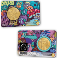 Belgium 2,5 euro BU 2025 - Street art in Belgium - NL+FR