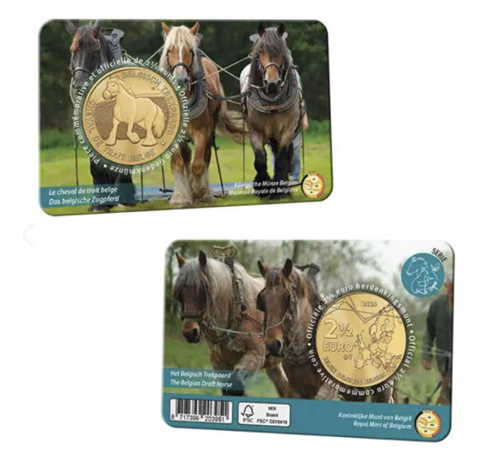 Belgium 2,5 euro BU 2026 - the Belgian draft horse - NL+FR for 20.00 € ✅