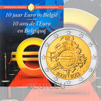 Bélgica 2 euros BU 2012 - 10 años de euros en efectivo