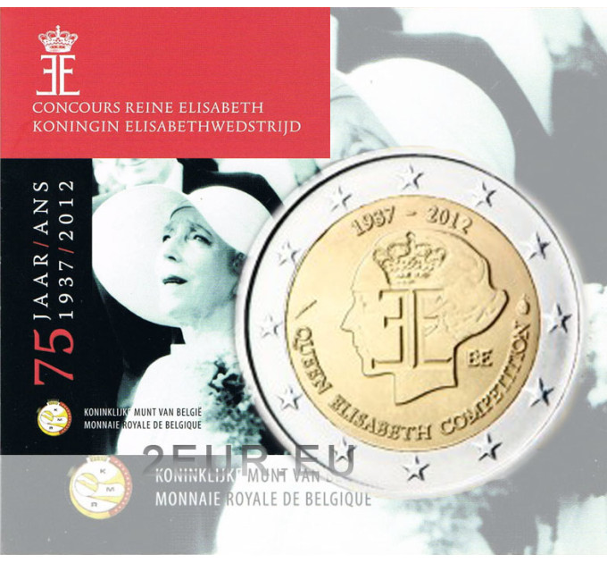 Belgium 2 euro BU 2012 - 75th Anniversary of the Queen Elisabeth Music Contest for 35.50 € ✅