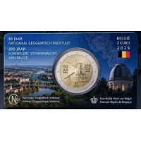 Belgium 2 euro BU 2026 - The National Geographic Institute (NGI)