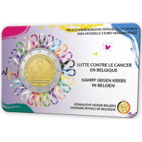 Belgium 2 euro BU 2024 - Cancer Control - FR