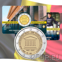 Bélgica 2 euros BU 2017 - 200 años Universidad de Gante - FR