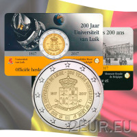 Bélgica 2 euros BU 2017 - 200 Años Universidad de Lieja - NL