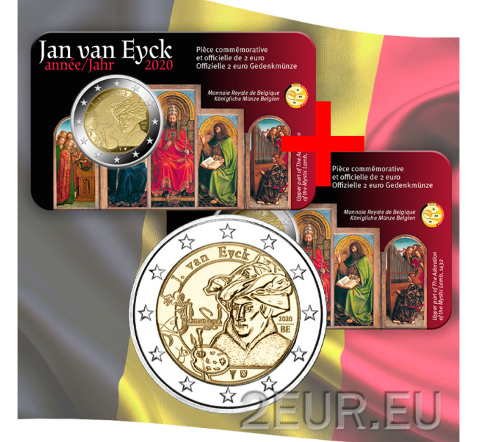 Bélgica 2 euros BU 2020 - Jan van Eyck - FR por 13.50 € ✅