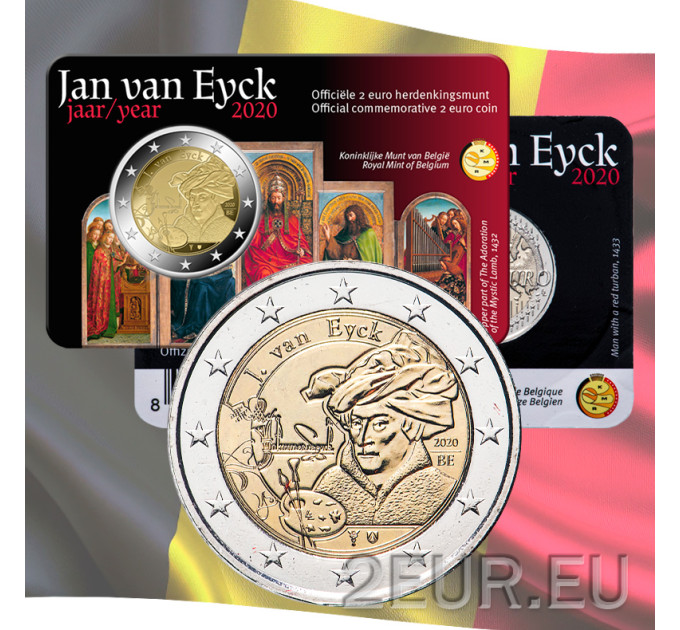 Bélgica 2 euros BU 2020 - Jan van Eyck - NL por 13.50 € ✅