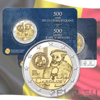 Bélgica 2 euros BU 2021 - 500 aniversario de Carlos V - FR
