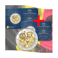 Bélgica 2 euros BU 2021 - 500 aniversario de Carlos V - NL+FR