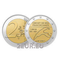 Bélgica 2 euros UNC 2025 - Circuito de Spa-Francorchamps