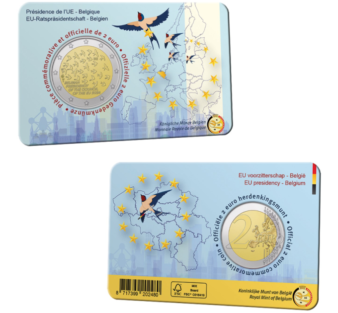 Bélgica 2 euros BU 2024 - Presidencia de la UE - FR por 11.50 € ✅