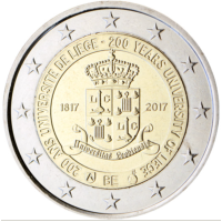 Bélgica 2 euro UNC 2017 - 200 años de la Universidad de Lieja