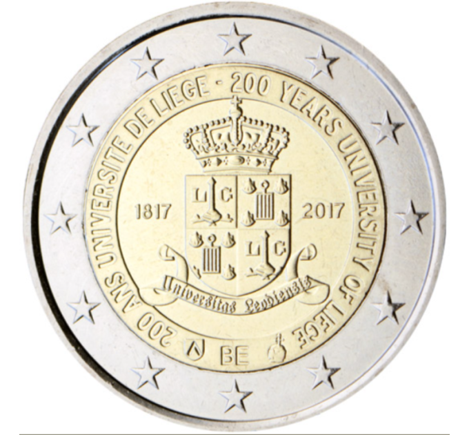 Bélgica 2 euro UNC 2017 - 200 años de la Universidad de Lieja por 16.00 € ✅
