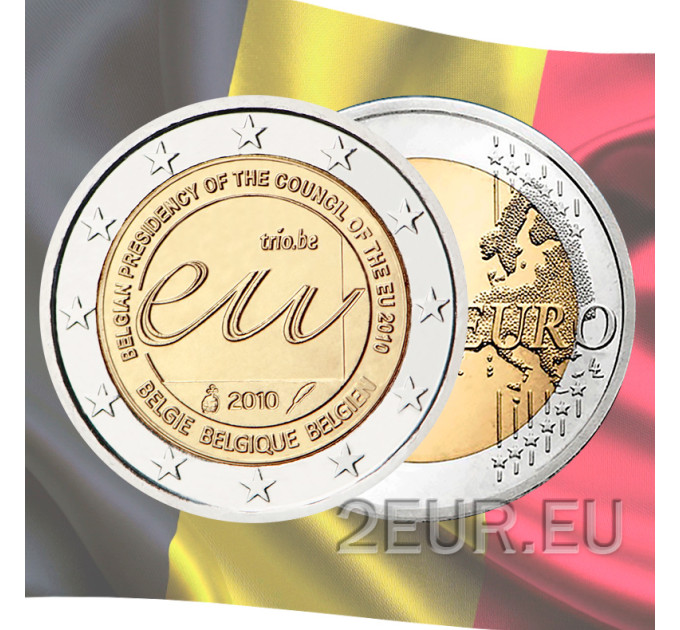 Bélgica 2 euro UNC 2010 - Presidencia de la UE por 5.50 € ✅