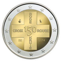 Bélgica 2 euro UNC 2014 - 150 años de la Cruz Roja Belga