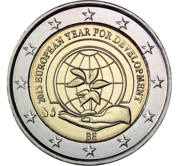 Belgium 2 euro UNC 2015 - European Year for Development for 9.00 € ✅