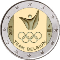 Bélgica 2 euro UNC 2016 - Juegos Olímpicos de Verano de Río de Janeiro