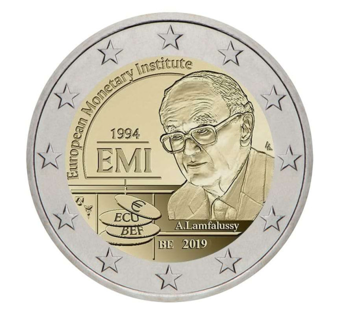 Belgium 2 euro UNC 2019 - 25th Anniversary of the European Monetary Institute for 15.00 € ✅