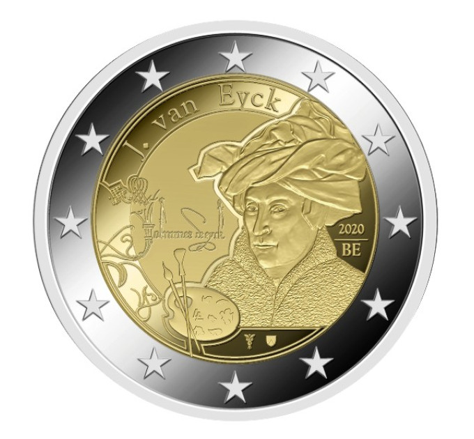 Belgium 2 euro UNC 2020 - Jan van Eyck for 13.00 € ✅
