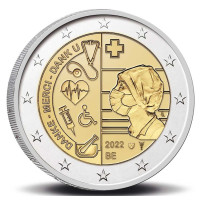 Bélgica 2 euros UNC 2022 - Asistencia sanitaria durante la pandemia de covid
