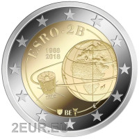 Bélgica 2 euro UNC 2018 - Satélite europeo ESRO 2B