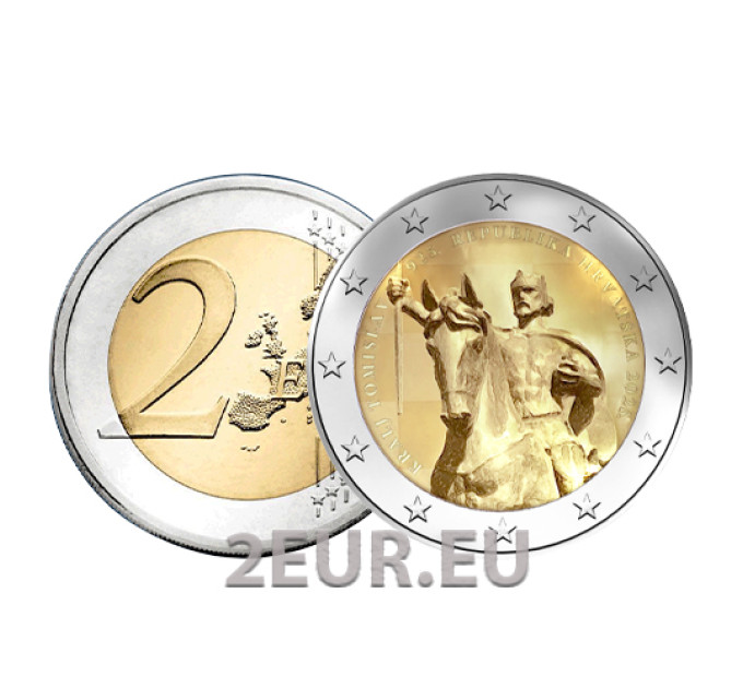 Croacia 2 euros UNC 2025 - 1100 aniversario del Reino de Croacia y la coronación del rey Tomislav por 4.50 € ✅