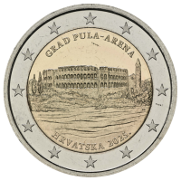 Croacia 2 euros UNC 2025 - Ciudad de Pula – Arena