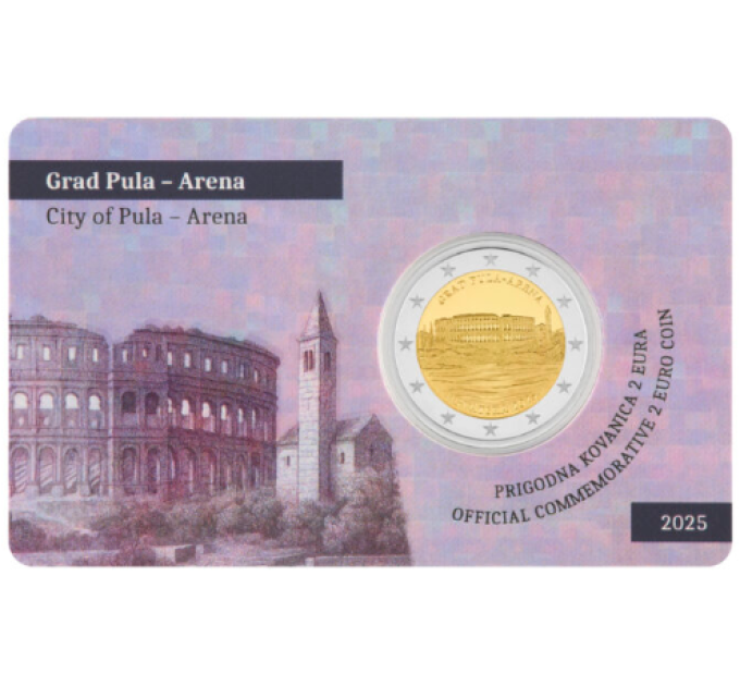 Croatia 2 euro BU 2025 - Grad Pula – Arena for 55.00 € ✅