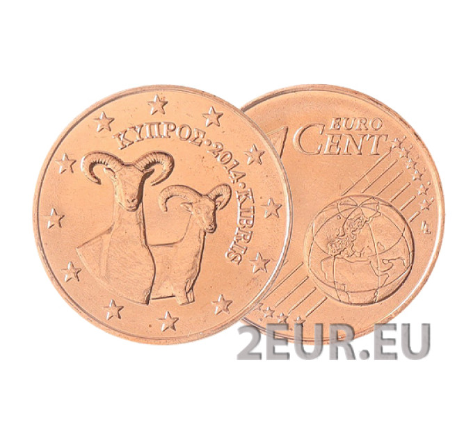Chipre 1 centavos UNC 2014 por 0.50 € ✅