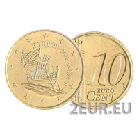 Chipre 10 centavos UNC 2019